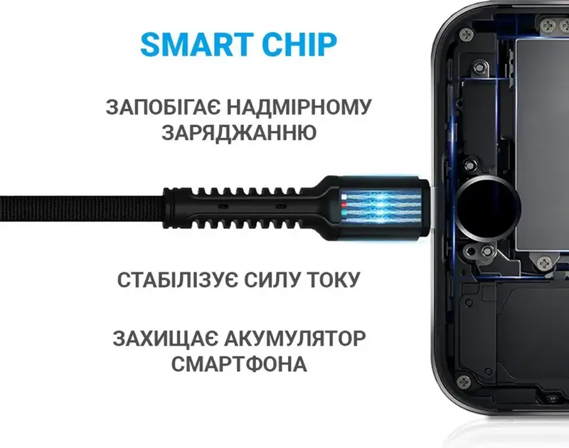 Кабель MAKE Type-C to Type-C PD 1м Denim Grey - фото - №3