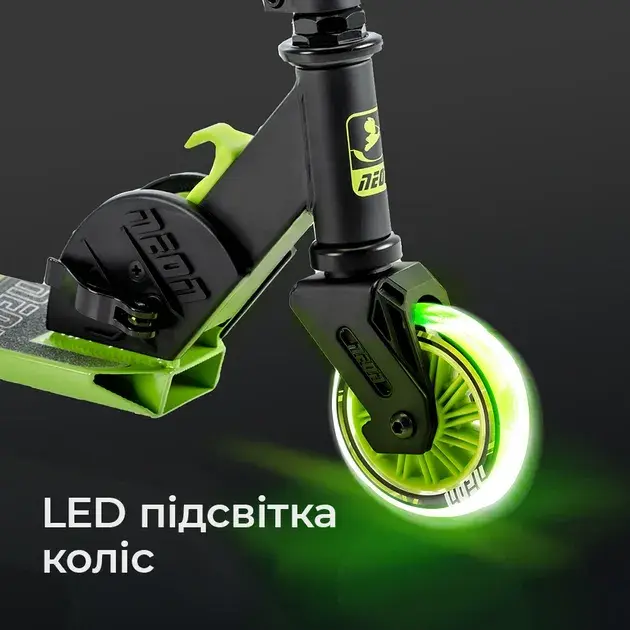 Самокат Neon Vector NT05G2 зелений - фото - №5
