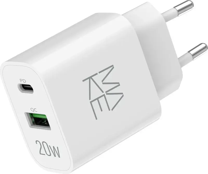 Зарядное устройство MAKE 20W PD+QC3.0 White - фото - №0