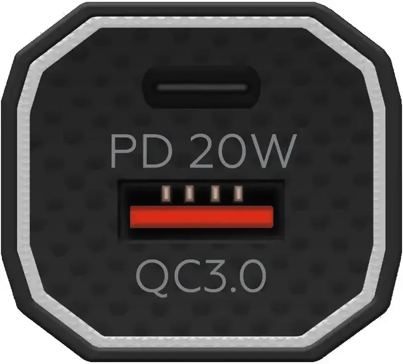 Зарядное устройство MAKE 38W PD+QC Black - фото - №1