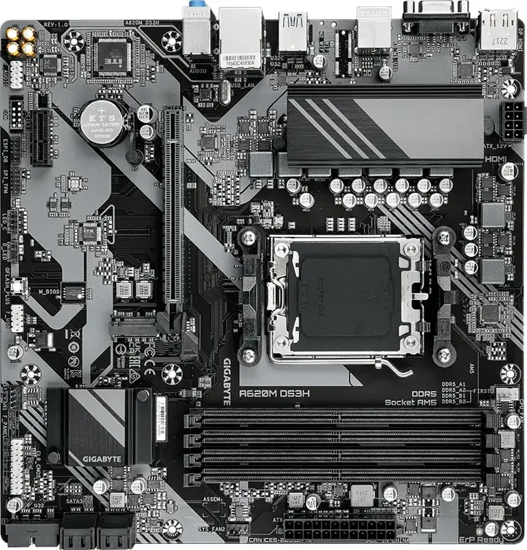 Материнская плата Gigabyte A620M DS3H (A620M_DS3H) - фото - №2