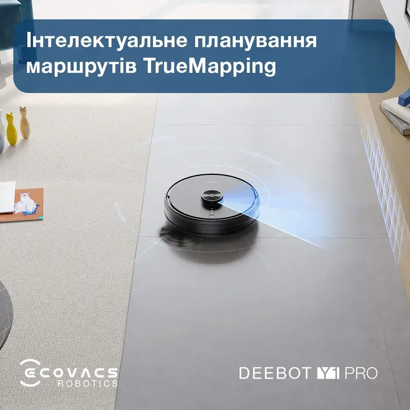 Робот-пилосос ECOVACS DEEBOT OZMO Y1 Pro Black - фото - №13