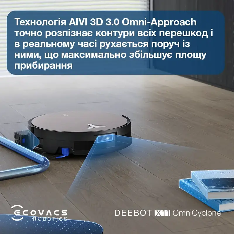 Робот-пилосос DEEBOT X11 OMNI CYCLONE ECOVACS - фото - №15
