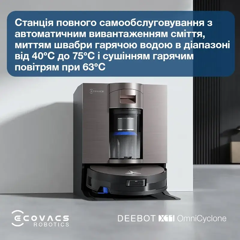 Робот-пилосос DEEBOT X11 OMNI CYCLONE ECOVACS - фото - №17
