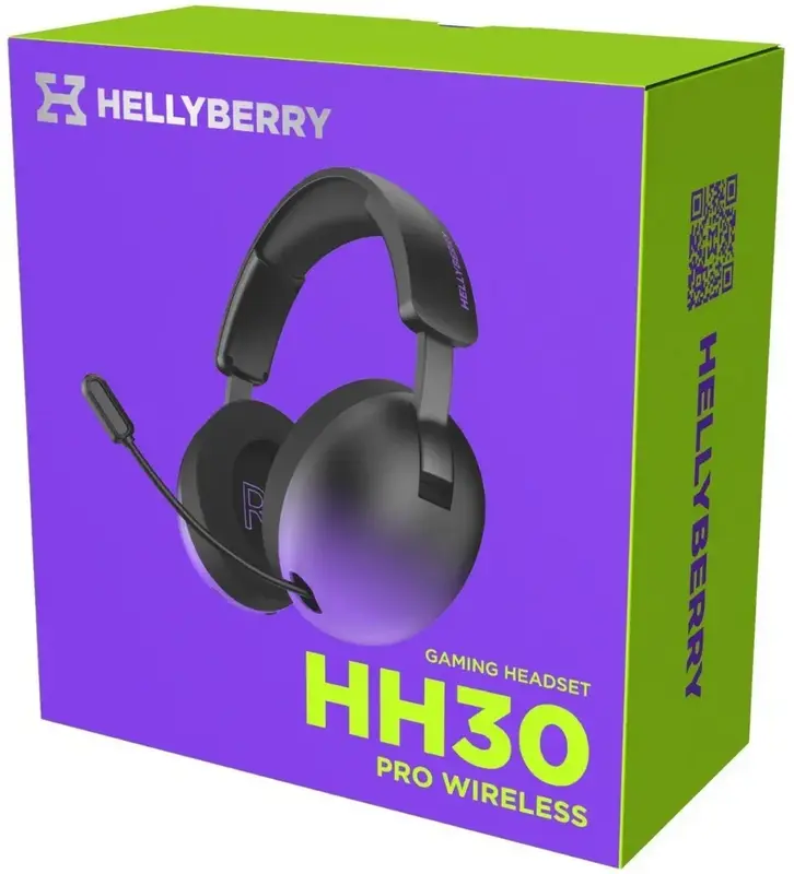 Ігрова гарнітура HATOR Hellyberry HH30 PRO wireless (HH30_PRO_wireless_BV) black-violet gradient - фото - №8