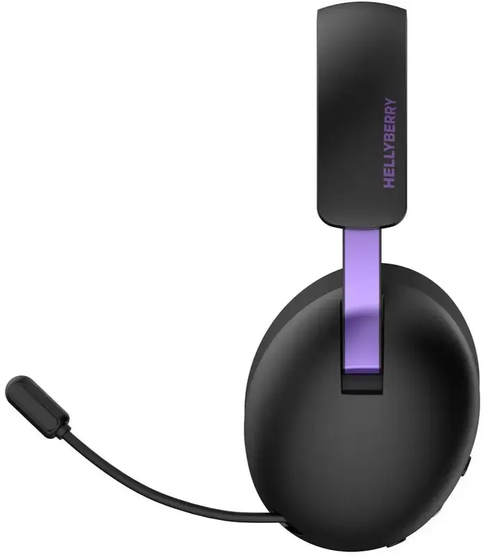Ігрова гарнітура HATOR Hellyberry HH30 wireless (HH30_wireless_BV) black-violet - фото - №2