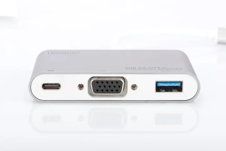 HUB DIGITUS USB-C to VGA/USB-A/USB-C - фото - №2