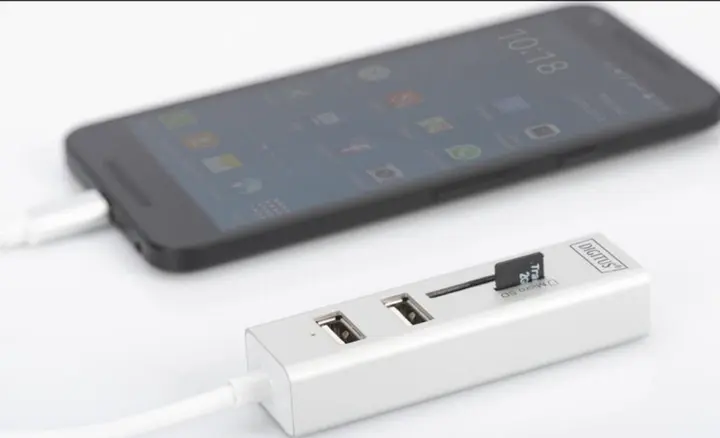 HUB DIGITUS USB-C to 3xUSB-A/SD/MicroSD - фото - №2