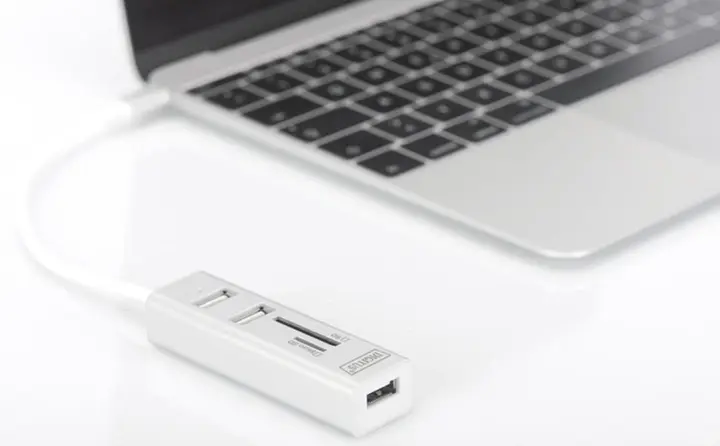 HUB DIGITUS USB-C to 3xUSB-A/SD/MicroSD - фото - №3