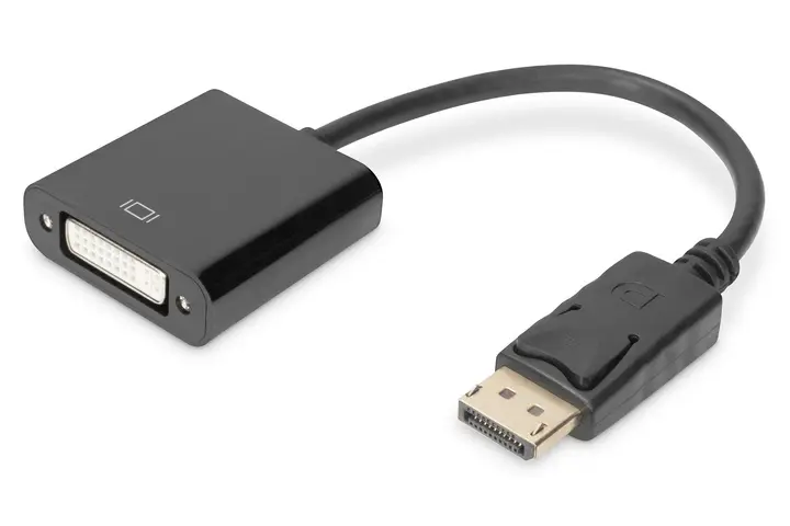 Адаптер DIGITUS DP 1.1 - DVI Full HD, M/F, 0.15м - фото - №0