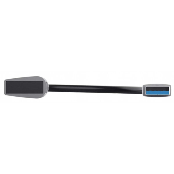 HUB Trust Halyx USB-A to 4xUSB-А, Алюміній, 0.1м, Сірий - фото - №1
