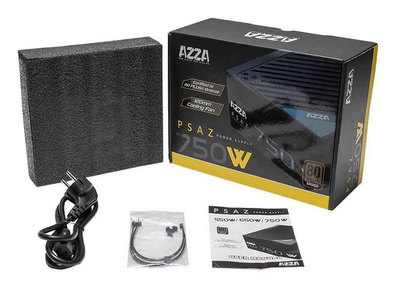 Блок живлення AZZA ATX 750W PSAZ-750W (ATX3.1) - фото - №4
