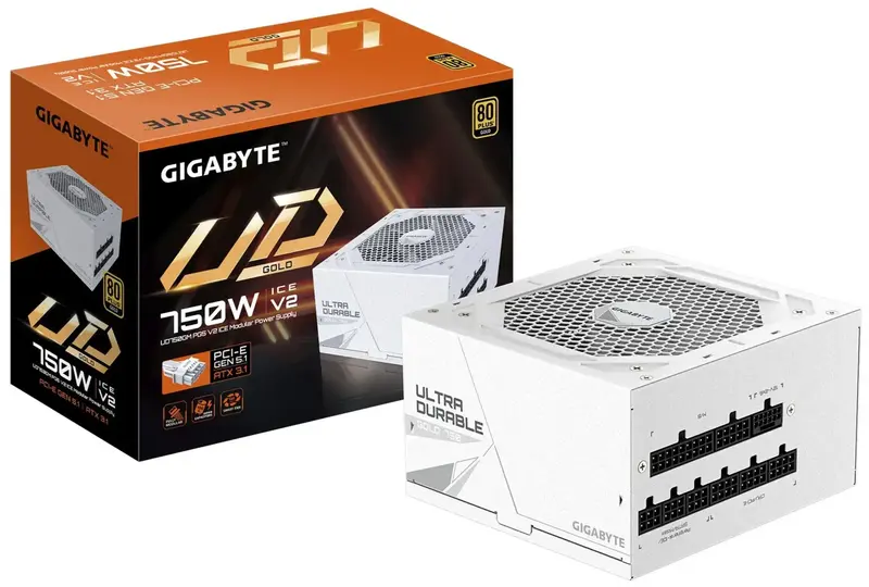Блок живлення GIGABYTE ATX3.1 750W GP-UD750GM PG5 ICE - фото - №5