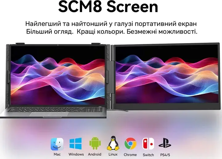 Монітор 15.3" Blackview SCM8 Single Grey BVSCESCM8GR - фото - №3