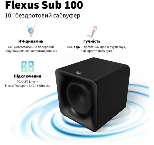 Акустика Klipsch Flexus SUB 100 Black - фото - №3