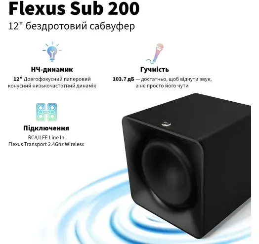 Акустика Klipsch Flexus SUB 200 Black - фото - №2