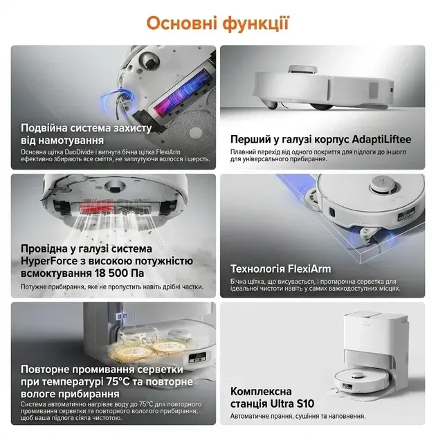 Робот-пылесос Roborock Qrevo Edge 5V1 White - фото - №10