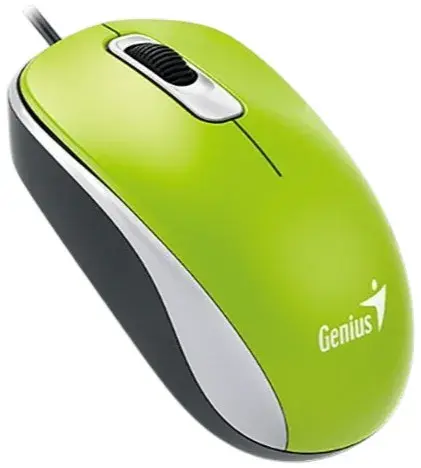 Миша дротова Genius USB 1000 DX-110 Green - фото - №1