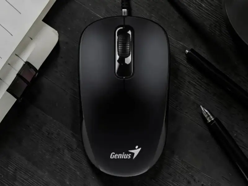 Миша дротова Genius USB 1000 DX-110 Black - фото - №4