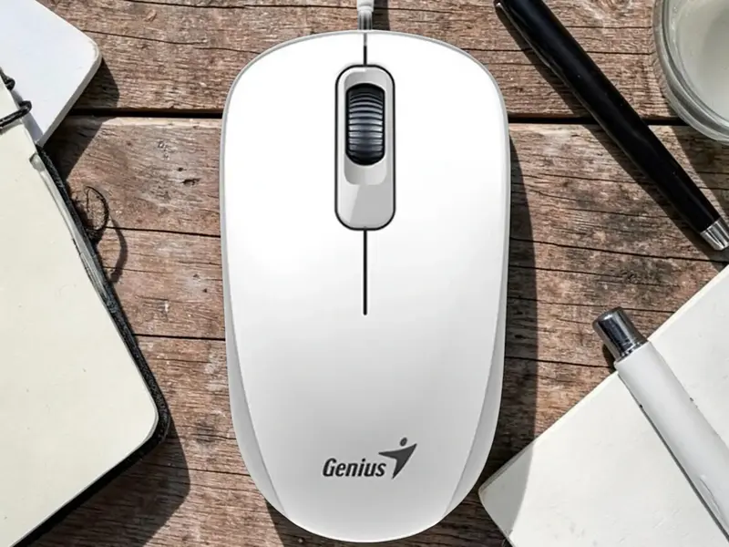 Миша дротова Genius USB 1000 DX-110 White - фото - №3