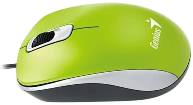 Миша дротова Genius USB 1000 DX-110 Green - фото - №4