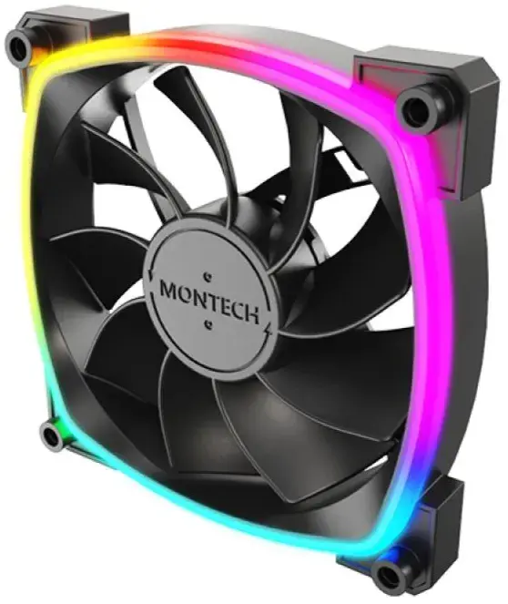 Корпусный вентилятор MONTECH 120MM (RX120 PWM BLACK) - фото - №2