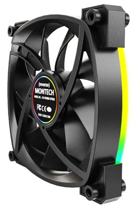 Корпусный вентилятор MONTECH 120MM (RX120 PWM BLACK) - фото - №4