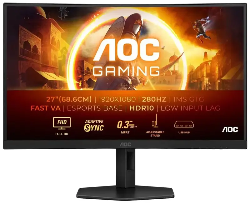 Монитор AOC 27" C27G4ZXU (C27G4ZXU) - фото - №0