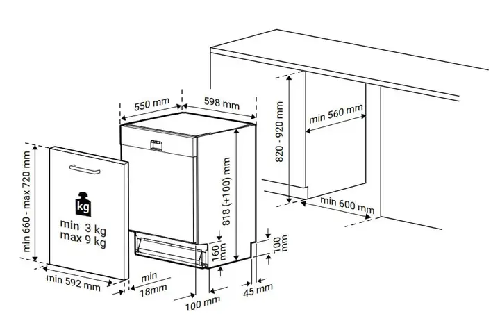 Посудомоечная машина встроенная Beko BDIN25325 - фото - №1