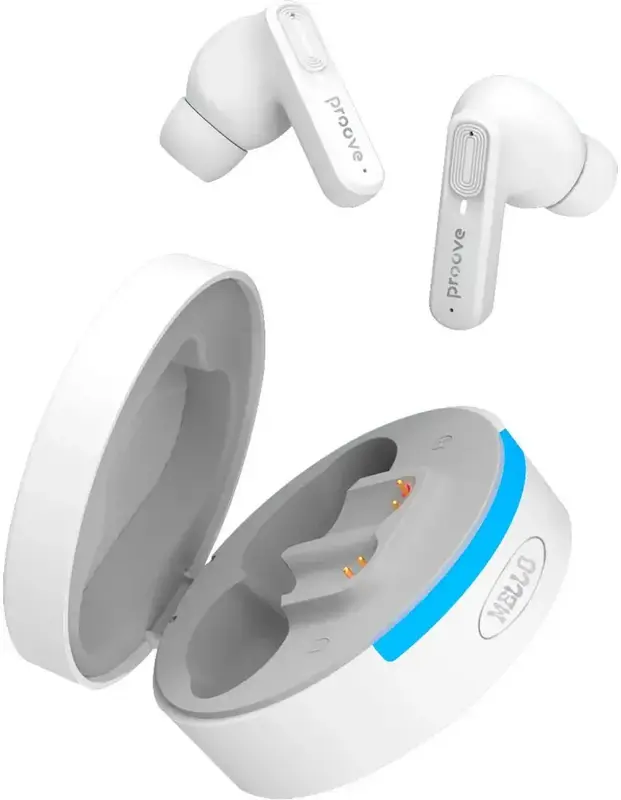 Беспроводные наушники Proove Mello TWS with ANC (APP) white - фото - №0