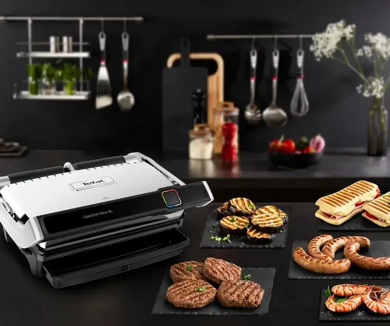 УЦІНКА Гриль TEFAL OptiGrill Elite XL GC760D30 - фото - №4