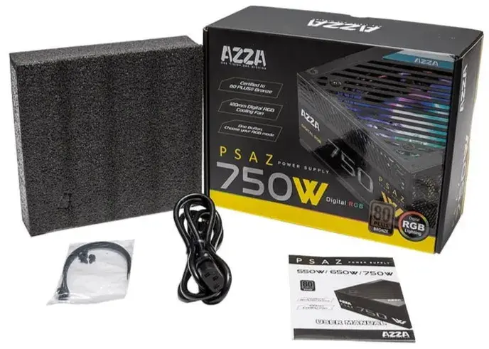 Блок живлення AZZA ATX 750W (PSAZ-750W ARGB) - фото - №3