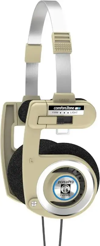 Навушники On-ear Koss Porta Pro Classic 3.5 mini-jack, Mic, 1.2m, Beige - фото - №0