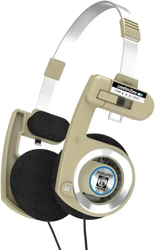 Навушники On-ear Koss Porta Pro Classic 3.5 mini-jack, Mic, 1.2m, Beige - фото - №1