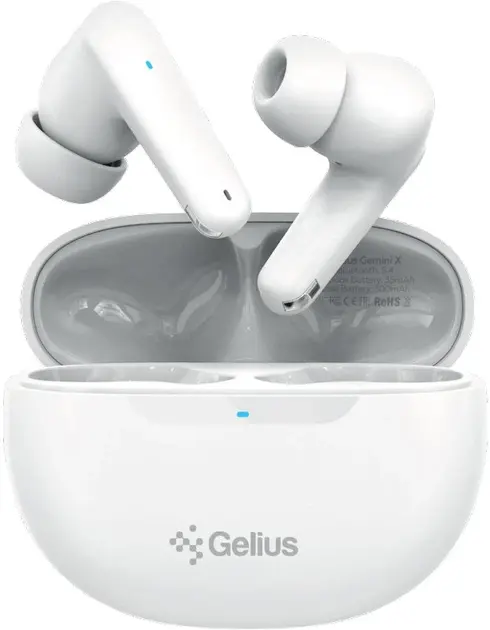 Беспроводные наушники TWS Gelius Gemini X GP-TWS005 White - фото - №0