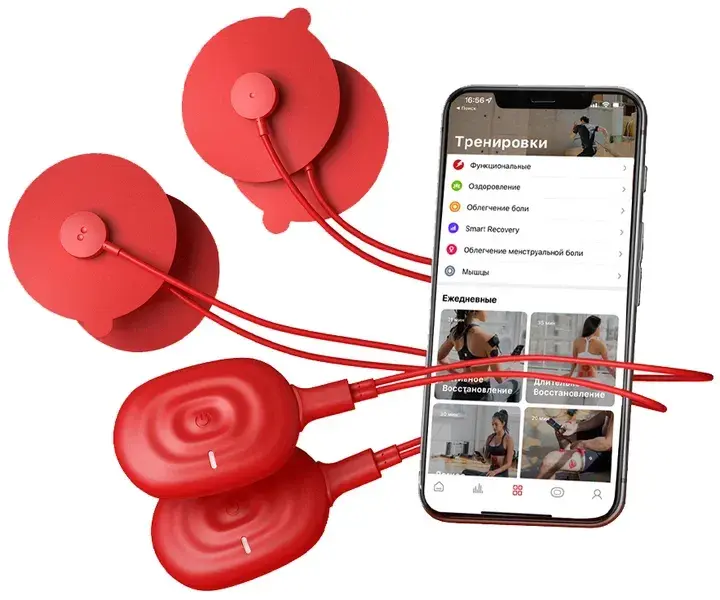 Электростимулятор Theragun Power Dot DUO RED 2.0 - фото - №1