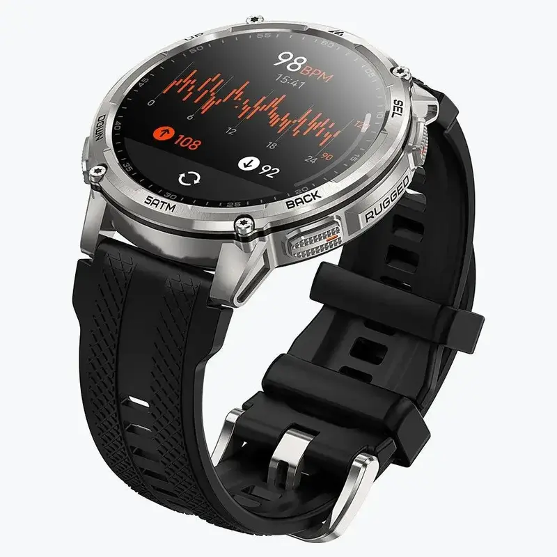 Смарт-годинник KOSPET TANK M4C Black - фото - №3