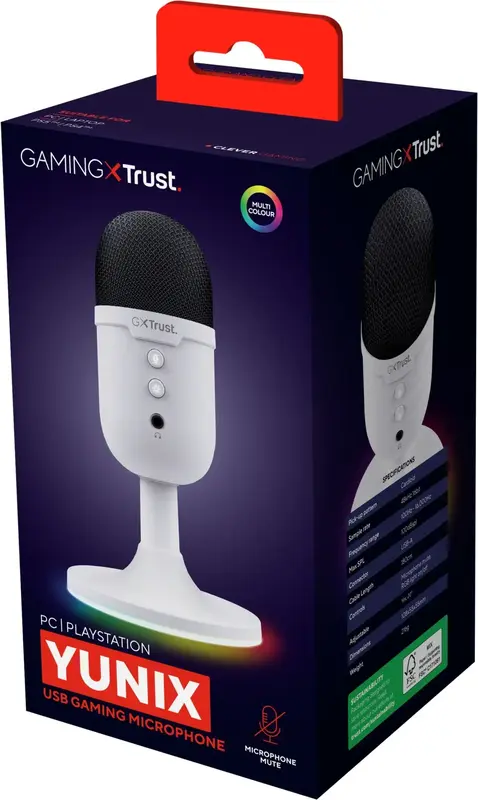 Мікрофон Trust GXT 234 Yunix, USB-A White 25374_TRUST - фото - №5