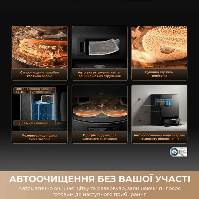 Робот-пилосос Dreame Bot X60 Ultra Complete White (RLX87DE-wh) - фото - №5