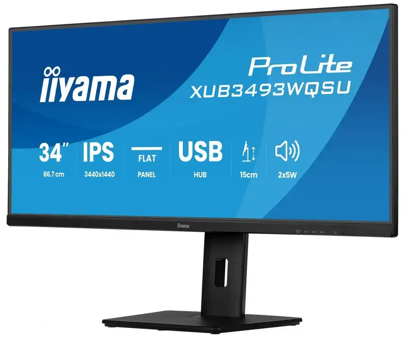 Монітор ігровий IIYAMA 34" (XUB3493WQSU-B6) - фото - №1
