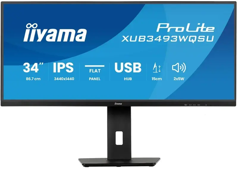 Монітор ігровий IIYAMA 34" (XUB3493WQSU-B6) - фото - №0
