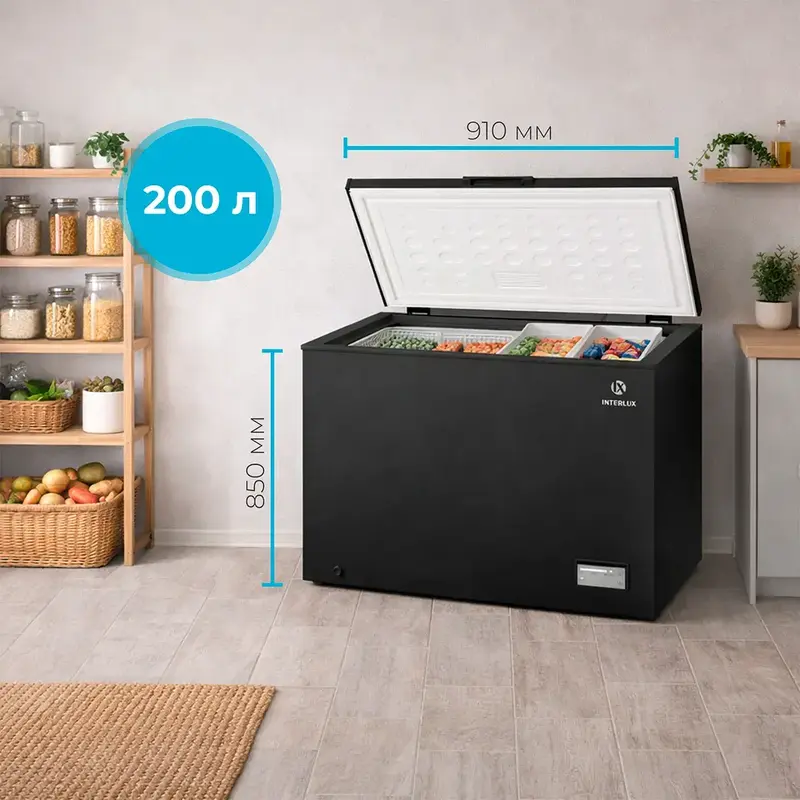 Морозильна скриня INTERLUX IL-0208CFBL - фото - №2