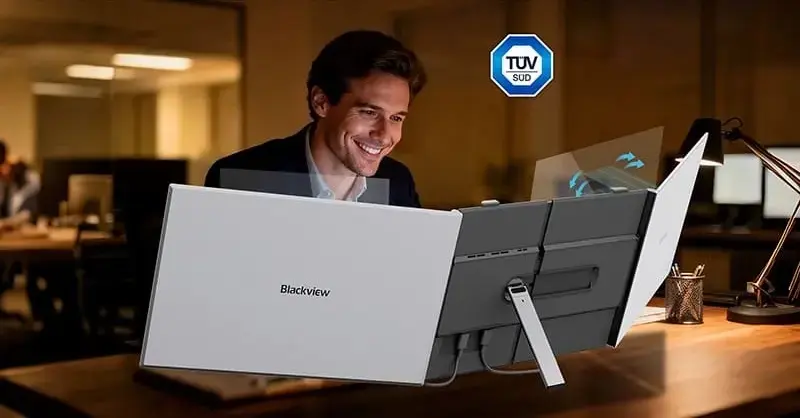 Монітор 15.3" Blackview DCM8 Dual Grey (BVSCEDCM8GR) - фото - №6