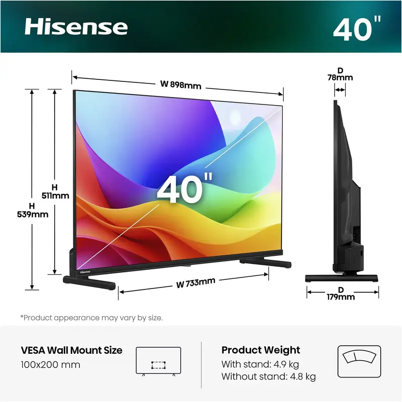 Телевизор Hisense 40A5S - фото - №1