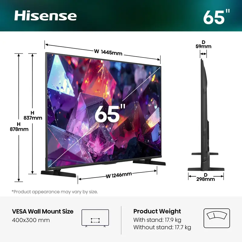 Телевізор Hisense 65E7S PRO - фото - №1