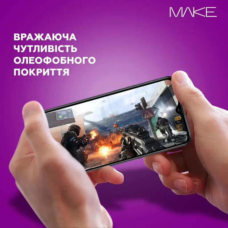 Защитное стекло MAKE Samsung S25 FE (MGF-SS25FE) - фото - №4