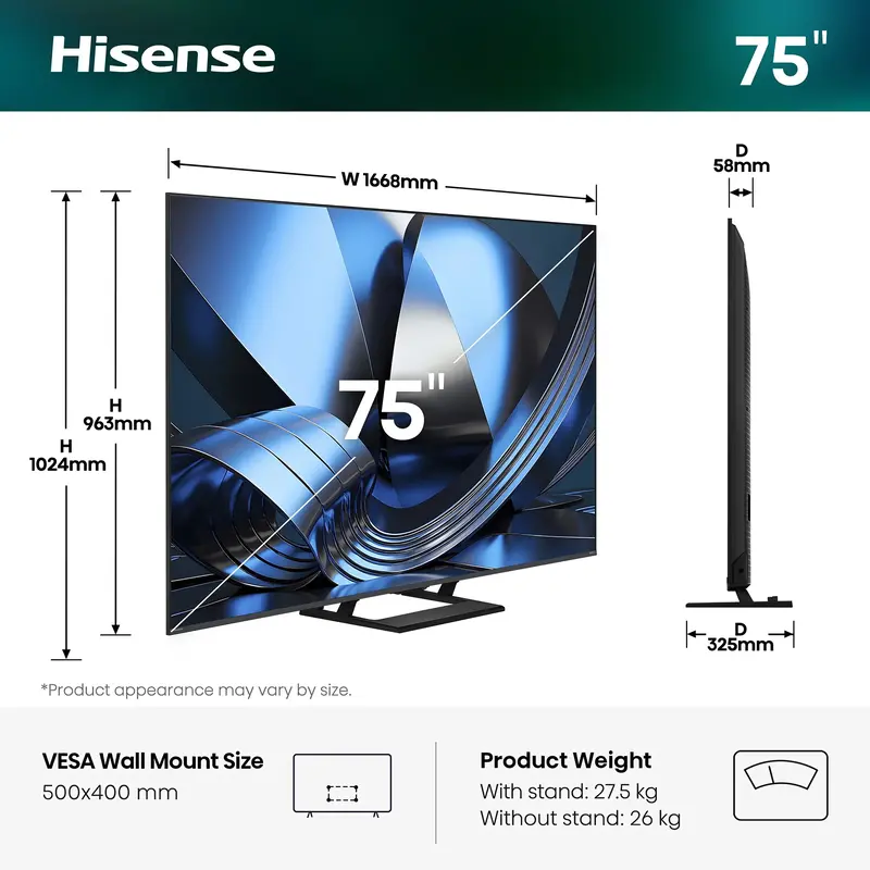 Телевизор Hisense 75U7SE - фото - №1