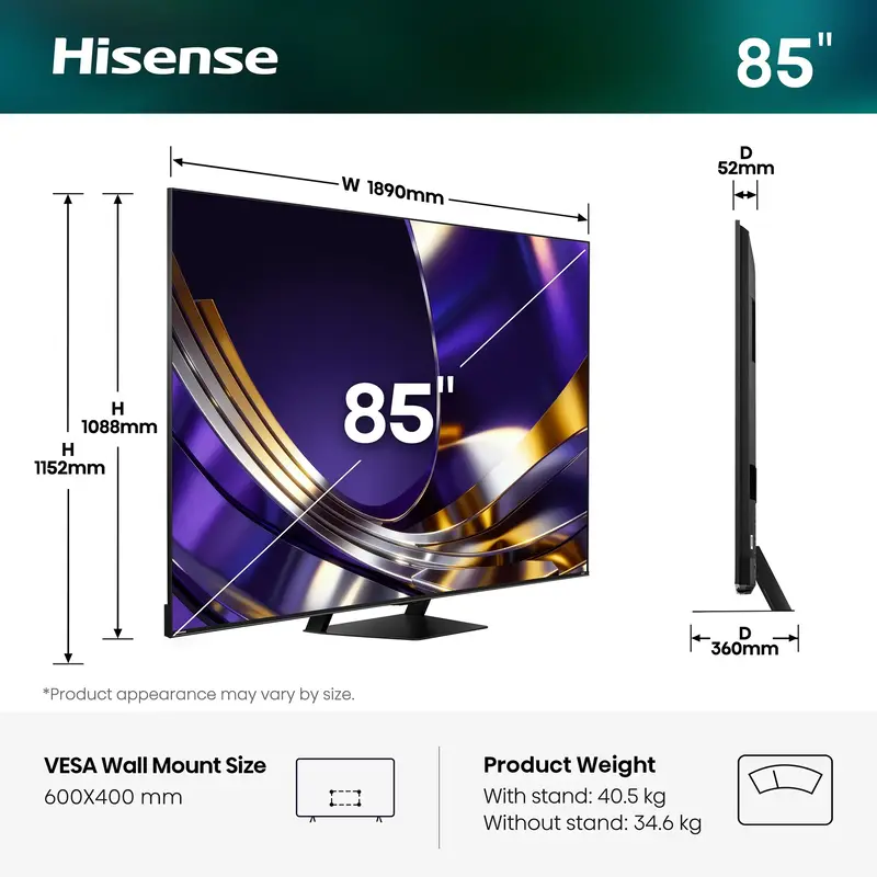 Телевізор Hisense 85U7S PRO - фото - №1