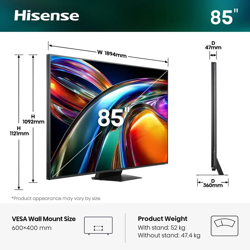 Телевізор Hisense 85UR9S - фото - №1
