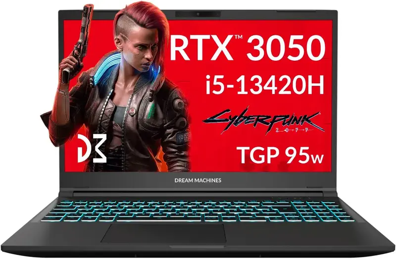 Ноутбук Dream Machines RG3050-15 Black (RG3050-15UA71) - фото - №0
